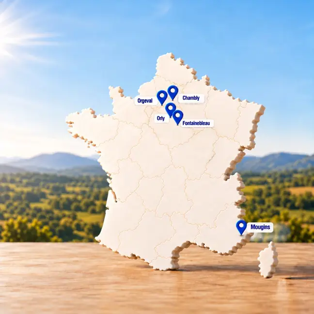 Carte de France des agences Klivio